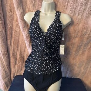 Cupshe Black and White Polka Dot Bikini